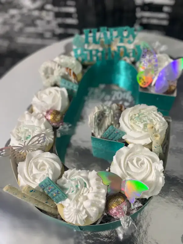 Monogram & Number Cupcake Boxes